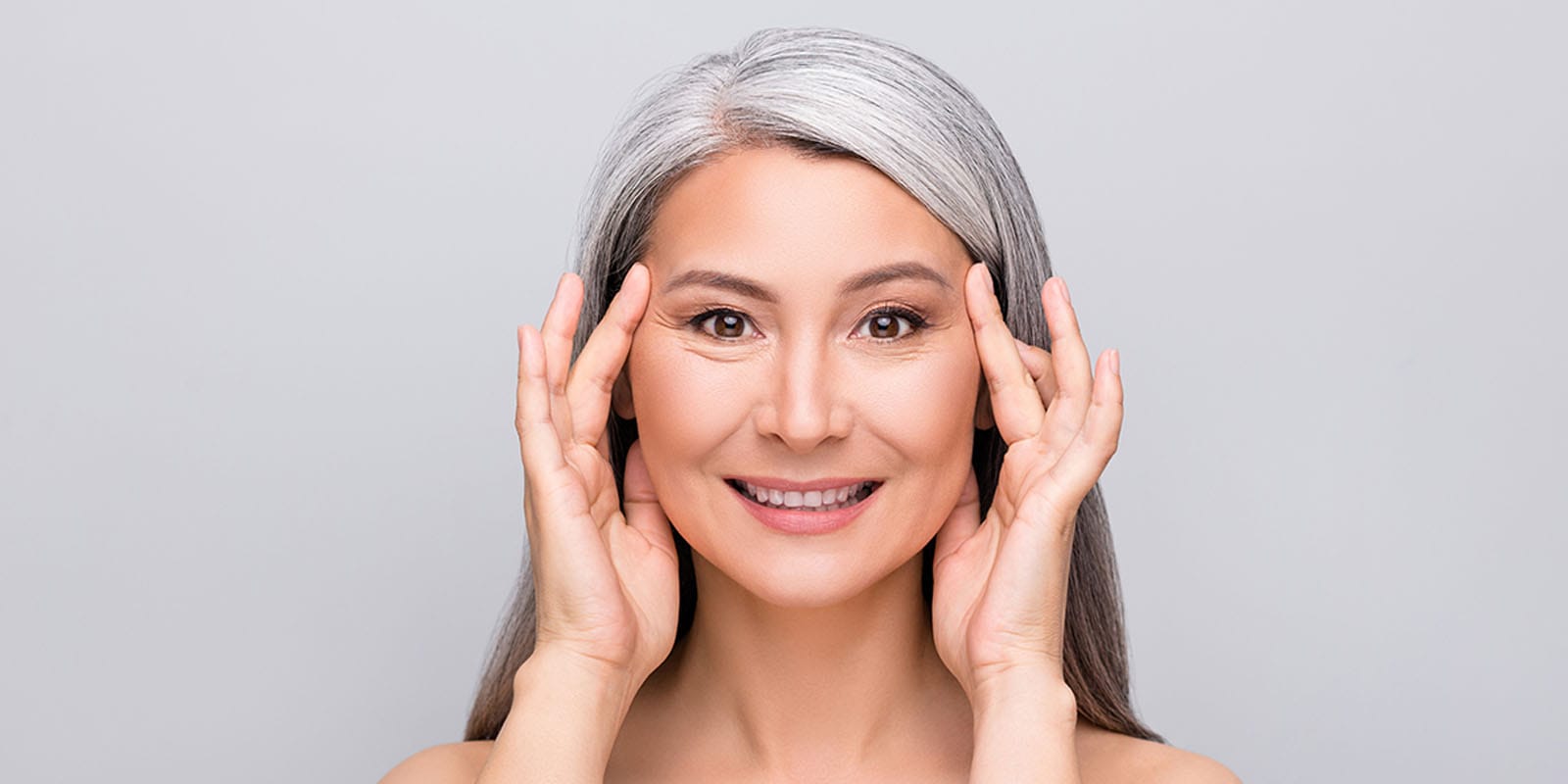 older woman after her mini facelift in Boston, MA