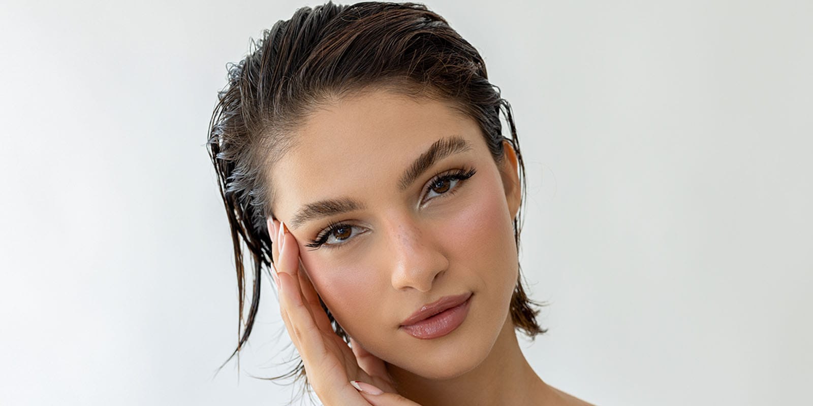 woman after her brow lift in Boston, MA